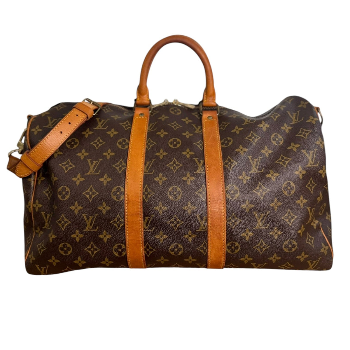 LOUIS VUITTON Monogram Bandouliere Keepall 45 with Strap Louis Vuitton