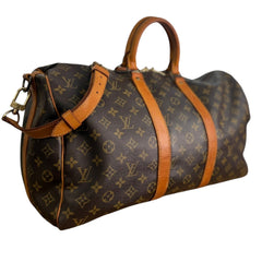 LOUIS VUITTON Monogram Bandouliere Keepall 45 with Strap Louis Vuitton