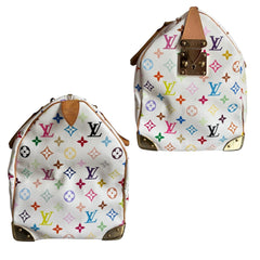 LOUIS VUITTON White Multicolor Monogram Keepall 45 Louis Vuitton