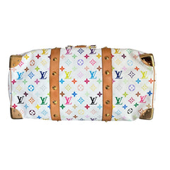 LOUIS VUITTON White Multicolor Monogram Keepall 45 Louis Vuitton