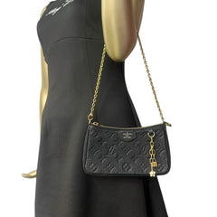 LOUIS VUITTON Black Empreinte Easy Pouch Chain Shoulder Bag Louis Vuitton