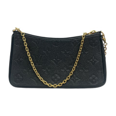 LOUIS VUITTON Black Empreinte Easy Pouch Chain Shoulder Bag Louis Vuitton