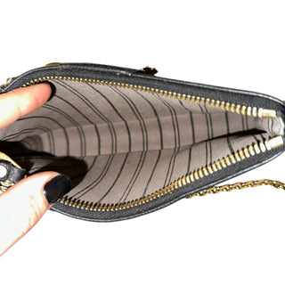 LOUIS VUITTON Black Empreinte Easy Pouch Chain Shoulder Bag Louis Vuitton