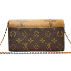 LOUIS VUITTON Reverse Monogram Sarah Wallet with added Chain Louis Vuitton