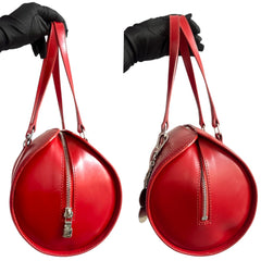 LOUIS VUITTON Red Epi Leather Soufflot Bag Louis Vuitton