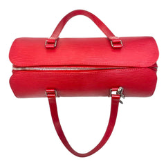 LOUIS VUITTON Red Epi Leather Soufflot Bag Louis Vuitton