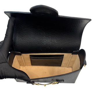 GUCCI Black Calfskin Horsebit 1955 Shoulder Bag Gucci