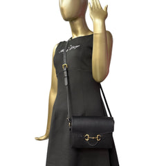 GUCCI Black Calfskin Horsebit 1955 Shoulder Bag Gucci