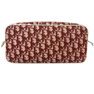 CHRISTIAN DIOR #2 Red Coated Canvas Trotter Camera Bag Dior