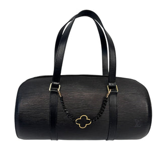 LOUIS VUITTON Black Epi Leather Soufflot Bag Louis Vuitton