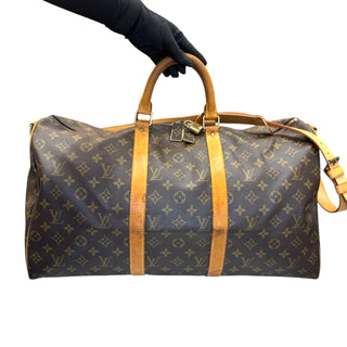 LOUIS VUITTON Monogram Bandouliere Keepall 50 Louis Vuitton
