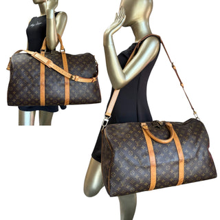 LOUIS VUITTON Monogram Bandouliere Keepall 50 Louis Vuitton