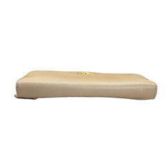 PRADA Beige Saffiano Leather Wallet with Chain Prada