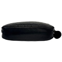 CHANEL Black Lambskin Camera Bag Chanel