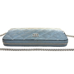 CHANEL Ombre Leather Zip Wallet Chanel