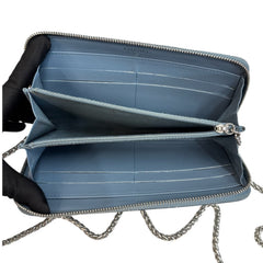 CHANEL Ombre Leather Zip Wallet Chanel