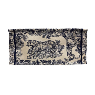 CHRISTIAN DIOR Navy Oblique Medium Book Tote Dior