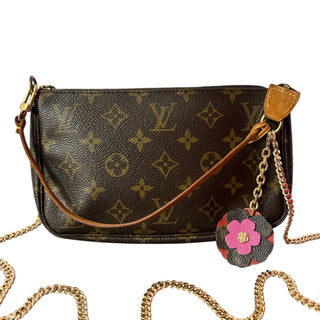 LOUIS VUITTON Monogram Coated Canvas Pochette Accessoires Louis Vuitton