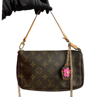 LOUIS VUITTON Monogram Coated Canvas Pochette Accessoires Louis Vuitton