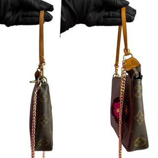 LOUIS VUITTON Monogram Coated Canvas Pochette Accessoires Louis Vuitton