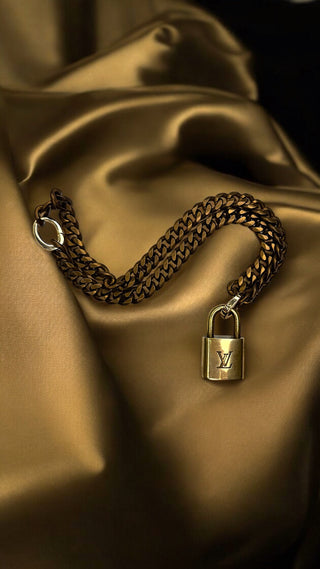 Repurposed LOUIS VUITTON lock Necklace Louis Vuitton