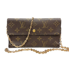 LOUIS VUITTON Monogram Malletier Wallet with Chain Louis Vuitton