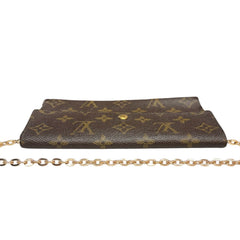 LOUIS VUITTON Monogram Malletier Wallet with Chain Louis Vuitton
