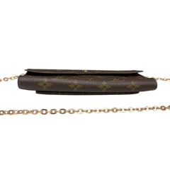 LOUIS VUITTON Monogram Malletier Wallet with Chain Louis Vuitton