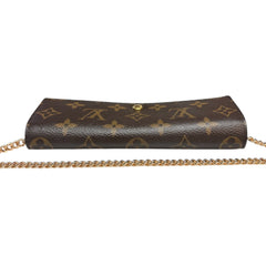 LOUIS VUITTON Monogram Sarah Wallet with Chain/Charm Louis Vuitton