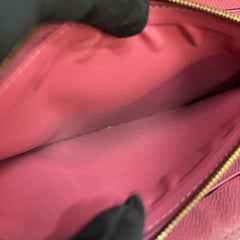 LOUIS VUITTON Magenta Monogram Retro Sarah Wallet with added Chain/Charm Louis Vuitton