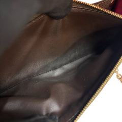 LOUIS VUITTON Flower Monogram Emilie Wallet with Chain Louis Vuitton