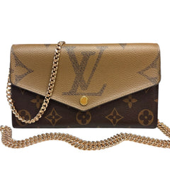 LOUIS VUITTON Reverse Monogram Sarah Wallet with added Chain Louis Vuitton