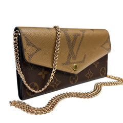 LOUIS VUITTON Reverse Monogram Sarah Wallet with added Chain Louis Vuitton