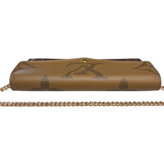 LOUIS VUITTON Reverse Monogram Sarah Wallet with added Chain Louis Vuitton