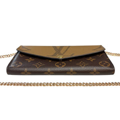 LOUIS VUITTON Reverse Monogram Sarah Wallet with added Chain Louis Vuitton