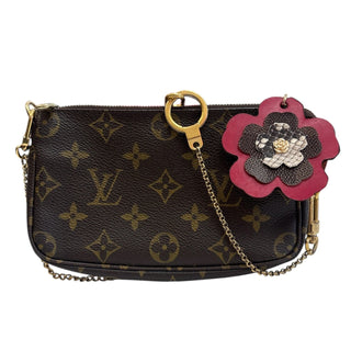 LOUIS VUITTON Monogram Coated Canvas Mini Pochette Accessories Louis Vuitton