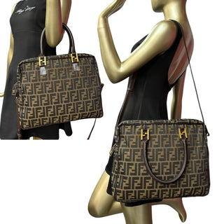 FENDI Zucca Canvas Briefcase Fendi