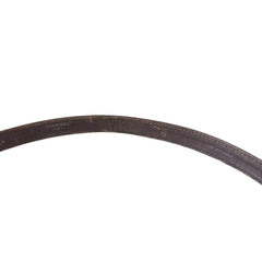 CHANEL Brown Leather Belt 70/28 Chanel
