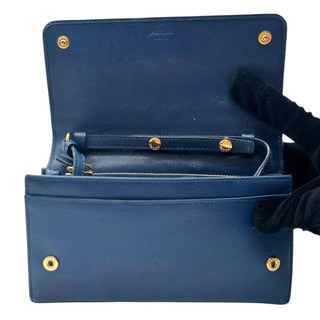 Preowned Prada Indigo Clutch/Crossbody Bag Prada
