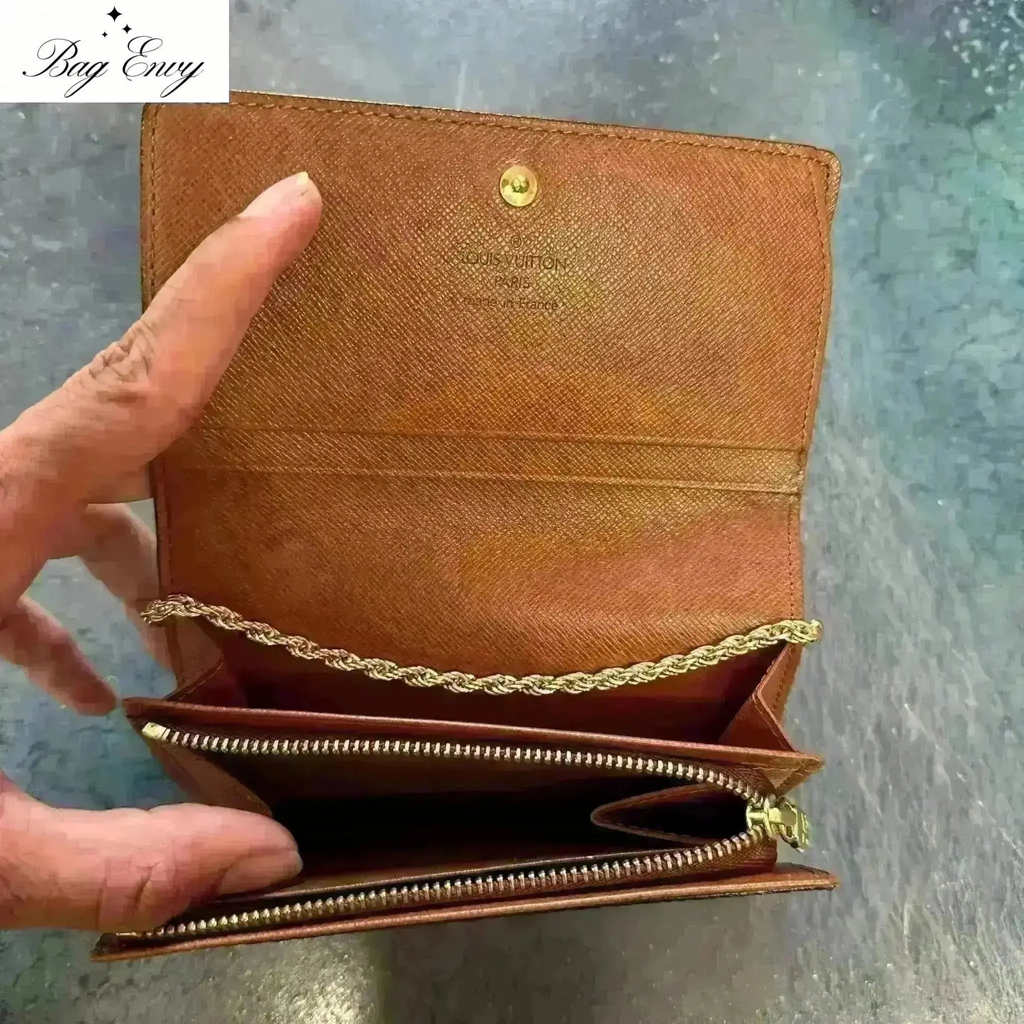 LOUIS VUITTON Monogram Porte Monnaie Billets Tresor Wallet