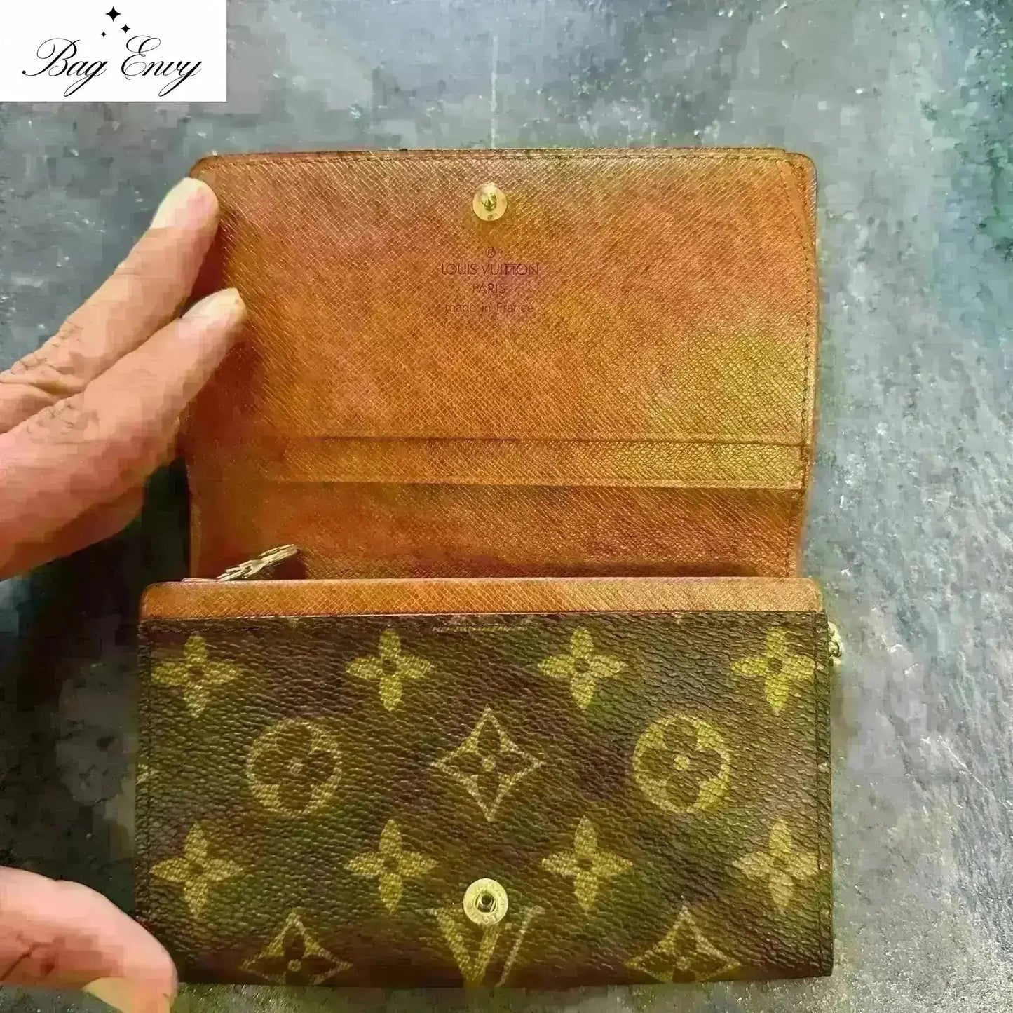 LOUIS VUITTON Monogram Porte Monnaie Billets Tresor Wallet