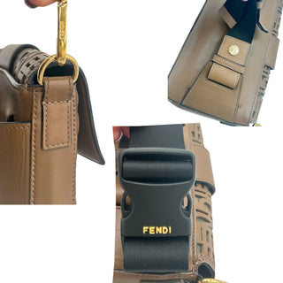 FENDI Special Edition Brown Leather Hollow 2-Way Bag Fendi