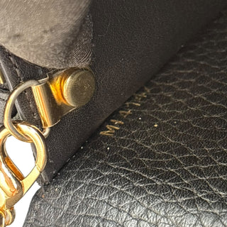 LOUIS VUITTON Black Taurillon Capucines Leather Wallet Louis Vuitton