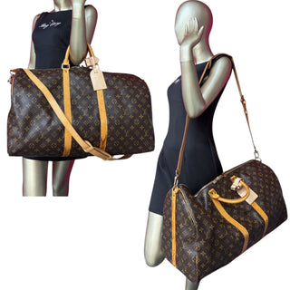 LOUIS VUITTON Monogram Bandouliere Keepall 60 Louis Vuitton
