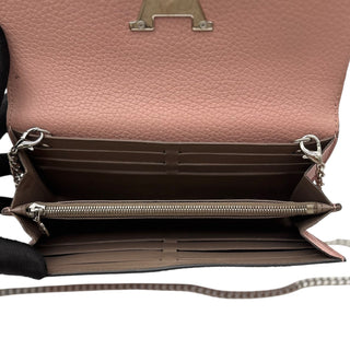 LOUIS VUITTON Pink Taurillon Capucines Leather Wallet Louis Vuitton