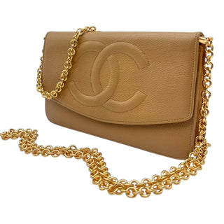 CHANEL Beige Caviar Timeless Clutch Chanel