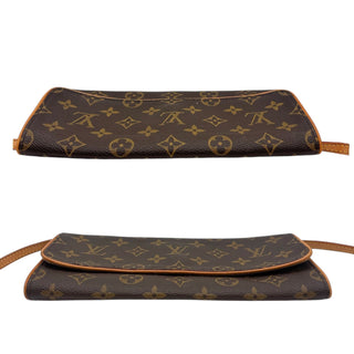 LOUIS VUITTON Monogram Coated Canvas Pochette Twin GM Louis Vuitton