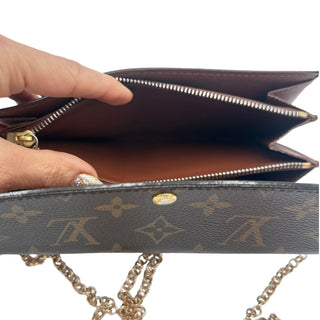 LOUIS VUITTON Monogram Sarah Wallet on Chain Louis Vuitton