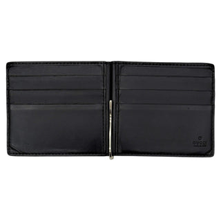 GUCCI Black Leather Guccisima Bifold Wallet/Money Clip Gucci