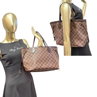 LOUIS VUITTON Damier Ebene Neverfull PM Tote Bag Louis Vuitton